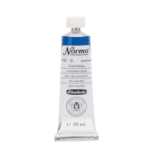 Norma oil paint 35 ml, cerulean blue (g.p. 1L= 225,42€)